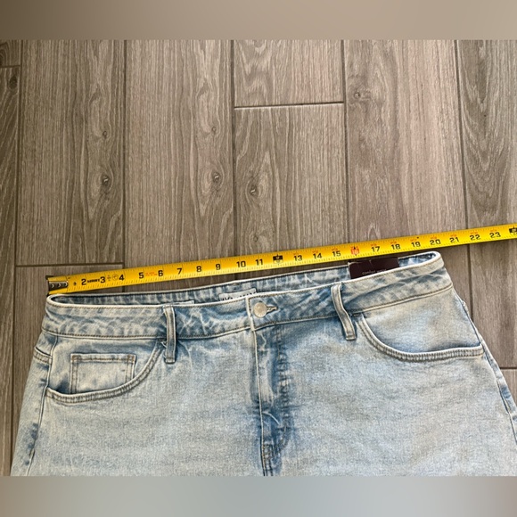 Ava & Viv|Midi A-line denim skirt,light wash,NWT•••Plus size Light Blue Skirt - Picture 12 of 15